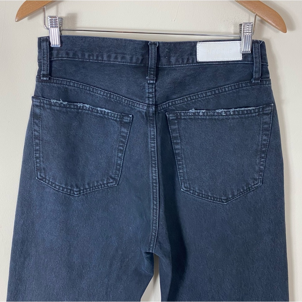 RE/DONE High Rise Loose Jeans Washed Black with Rips - 28 - Picture 15 of 16